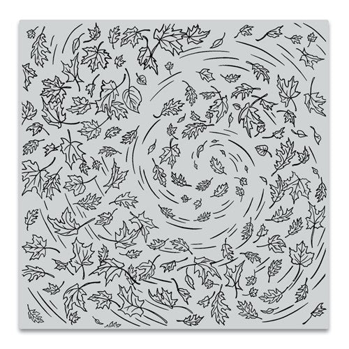 Simon Says Stamp! Hero Arts Cling Stamp LEAVES IN THE WIND BOLD PRINTS CG862