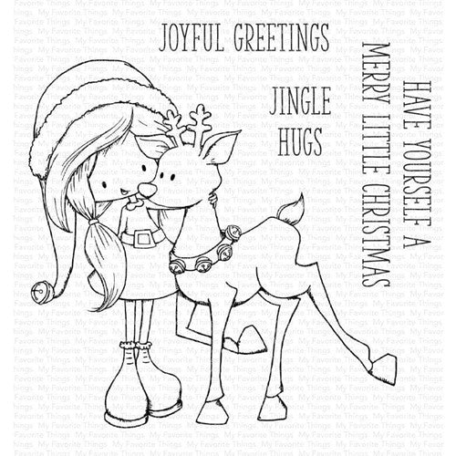 Simon Says Stamp! My Favorite Things JINGLE HUGS Clear Stamps ti010