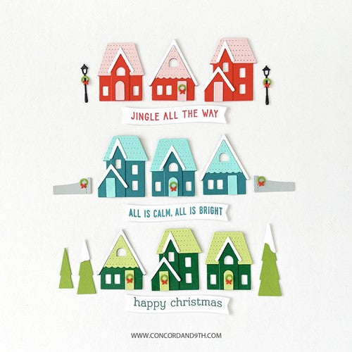 Simon Says Stamp! Concord & 9th HOME FOR THE HOLIDAYS Clear Stamp Set 11193