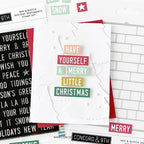 Simon Says Stamp! Concord & 9th MIX AND MATCH HOLIDAY SENTIMENTS Clear Stamp Set 11196