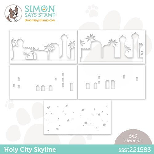 Simon Says Stamp! Simon Says Stamp Stencils HOLY CITY SKYLINE ssst221583