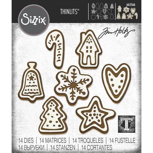 Simon Says Stamp! Tim Holtz Sizzix CHRISTMAS COOKIES Thinlits Dies 665566