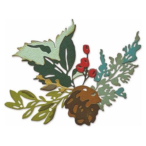 Simon Says Stamp! Tim Holtz Sizzix HOLIDAY BRUSHSTROKE 2 Thinlits Dies 665578