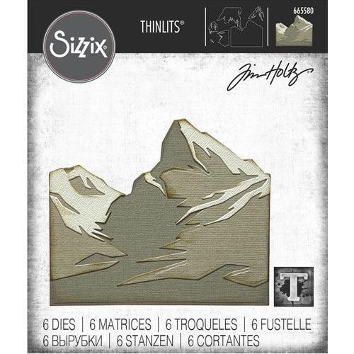 Simon Says Stamp! Tim Holtz Sizzix MOUNTAIN TOP Thinlits Dies 665580