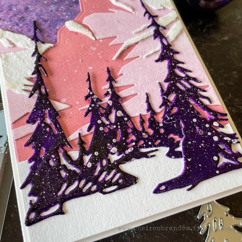Simon Says Stamp! Tim Holtz Sizzix TALL PINES Thinlits Dies 665583 | color-code:ALT5