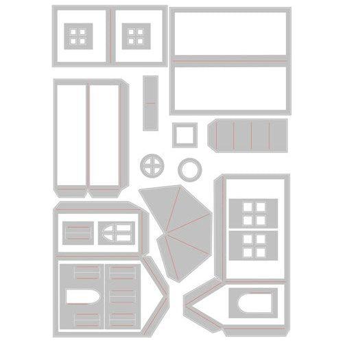 Simon Says Stamp! Tim Holtz Sizzix PAPER VILLAGE 2 Thinlits Dies 665585