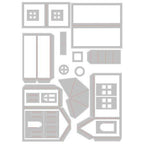 Simon Says Stamp! Tim Holtz Sizzix PAPER VILLAGE 2 Thinlits Dies 665585