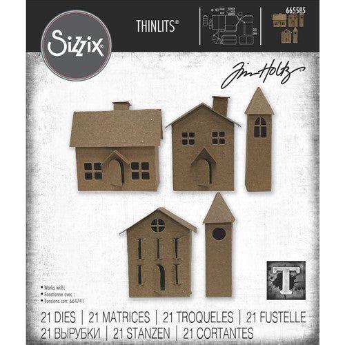 Simon Says Stamp! Tim Holtz Sizzix PAPER VILLAGE 2 Thinlits Dies 665585