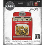 Simon Says Stamp! Tim Holtz Sizzix RETRO OVEN Thinlits Dies 665586