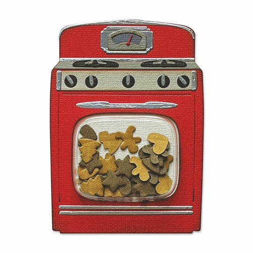 Simon Says Stamp! Tim Holtz Sizzix RETRO OVEN Thinlits Dies 665586