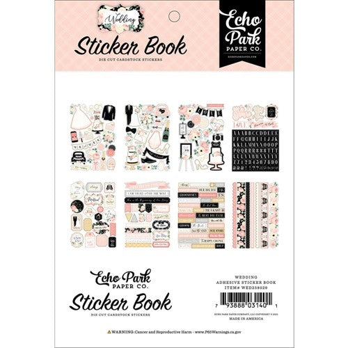Simon Says Stamp! Echo Park WEDDING Sticker Book wed258029*