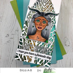 Simon Says Stamp! Picket Fence Studios CAPRICORN GIRL Clear Stamps hg111*