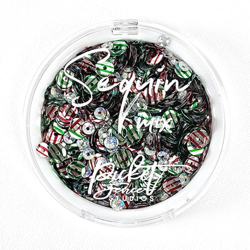 Simon Says Stamp! Picket Fence Studios MORE PEPPERMINT KISSES Sequin Mix sq143