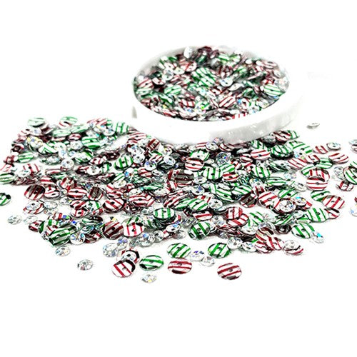 Simon Says Stamp! Picket Fence Studios MORE PEPPERMINT KISSES Sequin Mix sq143