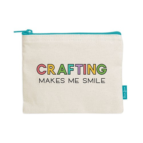 Simon Says Stamp! Lawn Fawn CRAFTING MAKES ME SMILE Zipper Pouch lf2719