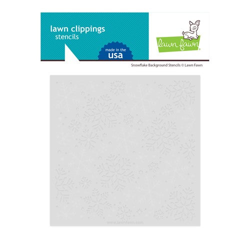 Simon Says Stamp! Lawn Fawn SNOWFLAKE BACKGROUND Stencils lf2710