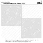 Simon Says Stamp! Lawn Fawn SNOWFLAKE BACKGROUND Stencils lf2710
