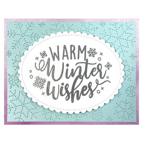 Simon Says Stamp! Lawn Fawn STITCHED SNOWFLAKE BACKDROP Die Cut lf2704