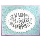 Simon Says Stamp! Lawn Fawn STITCHED SNOWFLAKE BACKDROP Die Cut lf2704
