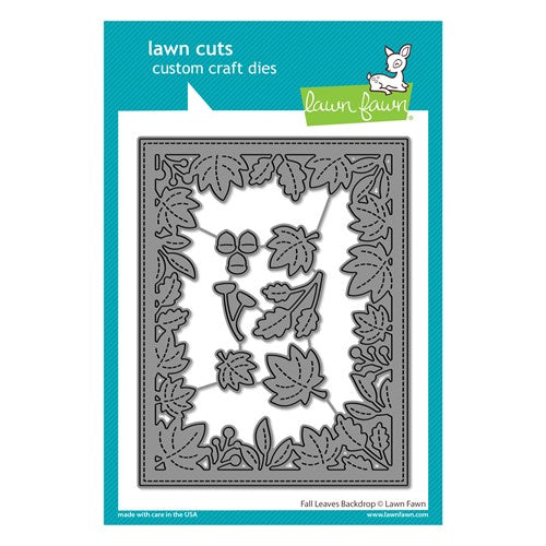 Simon Says Stamp! Lawn Fawn FALL LEAVES BACKDROP Die Cuts lf2703