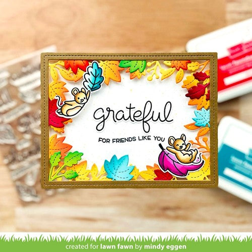 Simon Says Stamp! Lawn Fawn FALL LEAVES BACKDROP Die Cuts lf2703 | color-code:ALT3