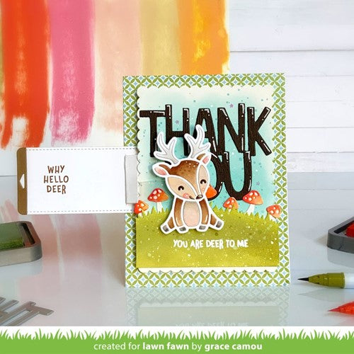 Simon Says Stamp! Lawn Fawn CHEERY DEER Die Cuts lf2699