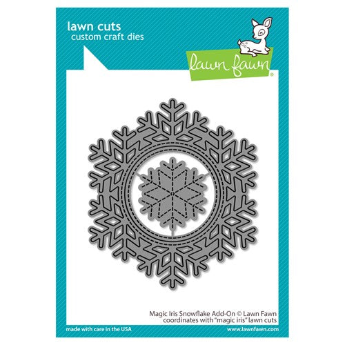 Simon Says Stamp! Lawn Fawn MAGIC IRIS SNOWFLAKE ADD-ON Die Cuts lf2697