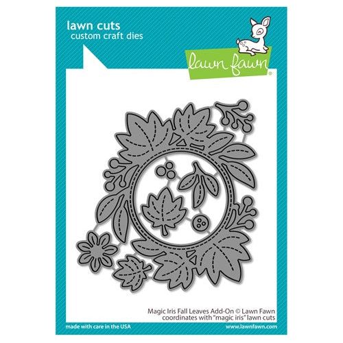 Simon Says Stamp! Lawn Fawn MAGIC IRIS FALL LEAVES ADD-ON Die Cuts lf2696