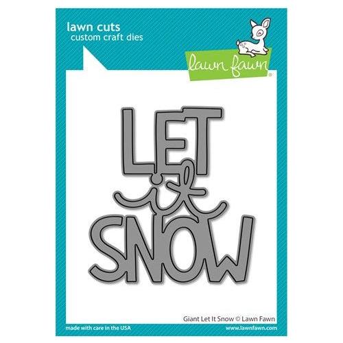 Simon Says Stamp! Lawn Fawn GIANT LET IT SNOW Die Cut lf2695