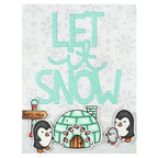 Simon Says Stamp! Lawn Fawn GIANT LET IT SNOW Die Cut lf2695