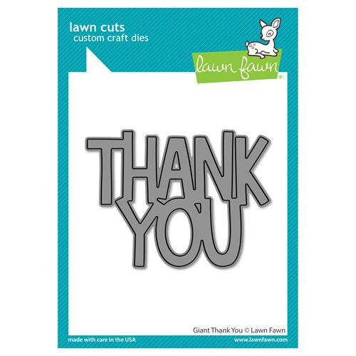 Simon Says Stamp! Lawn Fawn GIANT THANK YOU Die Cut lf2692
