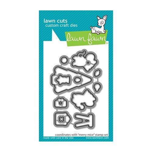 Simon Says Stamp! Lawn Fawn MERRY MICE Die Cuts lf2685