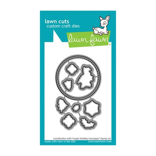 Simon Says Stamp! Lawn Fawn MAGIC HOLIDAY MESSAGES Die Cuts lf2677
