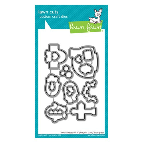 Simon Says Stamp! Lawn Fawn PENGUIN PARTY Die Cuts lf2675
