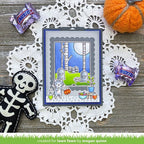 Simon Says Stamp! Lawn Fawn WINDOW SCENE WINTER Clear Stamps lf2672