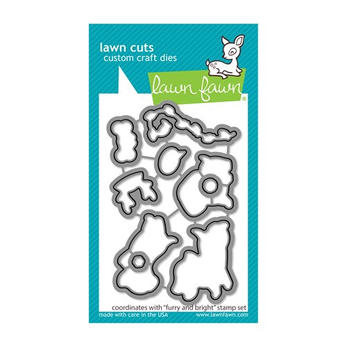Simon Says Stamp! Lawn Fawn FURRY AND BRIGHT Die Cuts lf2671*