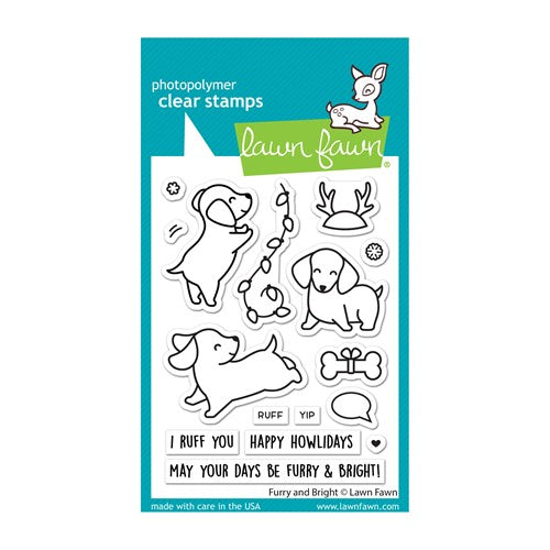 Simon Says Stamp! Lawn Fawn FURRY AND BRIGHT Clear Stamps lf2670
