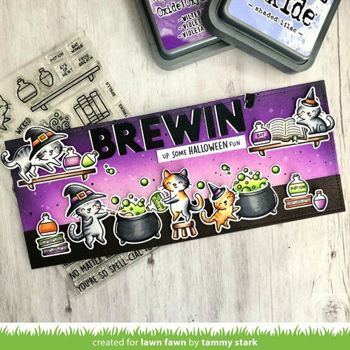 Simon Says Stamp! Lawn Fawn PURRFECTLY WICKED ADD-ON Clear Stamps lf2666