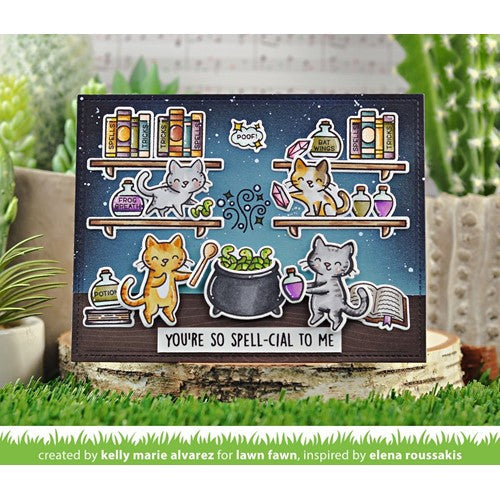 Simon Says Stamp! Lawn Fawn PURRFECTLY WICKED ADD-ON Clear Stamps lf2666