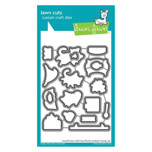 Simon Says Stamp! Lawn Fawn PURRFECTLY WICKED Die Cuts lf2665