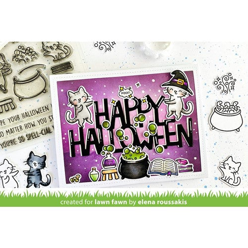 Simon Says Stamp! Lawn Fawn PURRFECTLY WICKED Clear Stamps lf2664