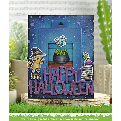 Simon Says Stamp! Lawn Fawn PURRFECTLY WICKED Clear Stamps lf2664