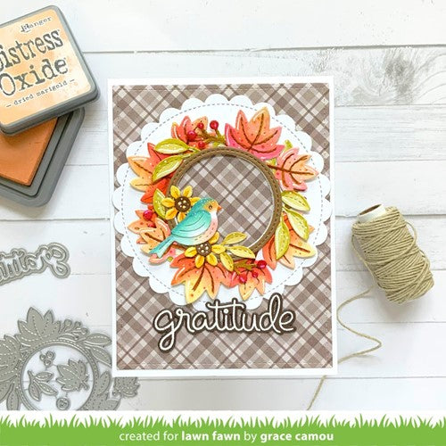 Simon Says Stamp! Lawn Fawn SCRIPTY AUTUMN SENTIMENTS Clear Stamps lf2662