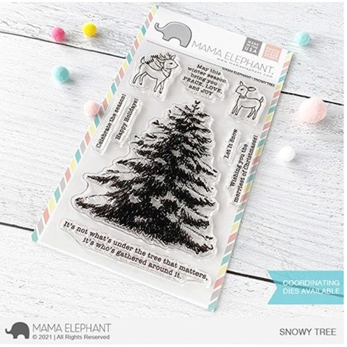 Simon Says Stamp! Mama Elephant Clear Stamps SNOWY TREE