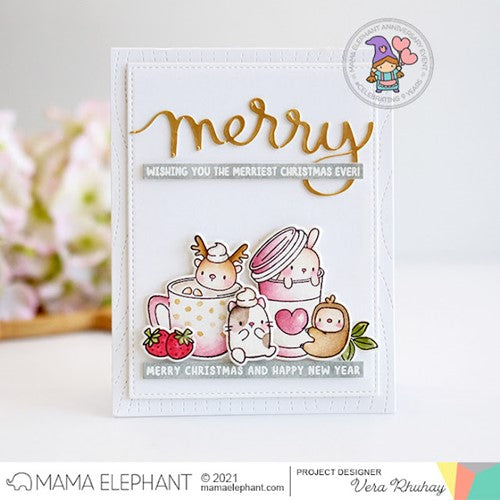 Simon Says Stamp! Mama Elephant Clear Stamps HOT COCOA