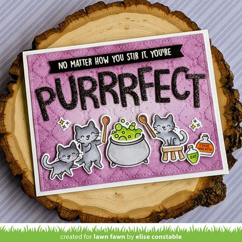 Simon Says Stamp! Lawn Fawn SET PURRFECTLY WICKED Clear Stamps and Dies lfpw | color-code:ALT3