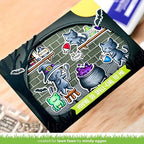 Simon Says Stamp! Lawn Fawn SET PURRFECTLY WICKED ADD-ON Clear Stamps and Dies lfpwao | color-code:ALT3