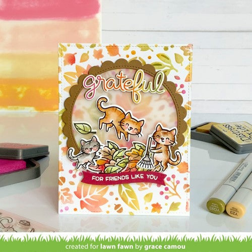 Simon Says Stamp! Lawn Fawn SET PURRFECTLY WICKED ADD-ON Clear Stamps and Dies lfpwao