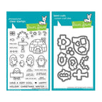 Simon Says Stamp! Lawn Fawn SET PENGUIN PARTY Clear Stamps and Dies lfpp