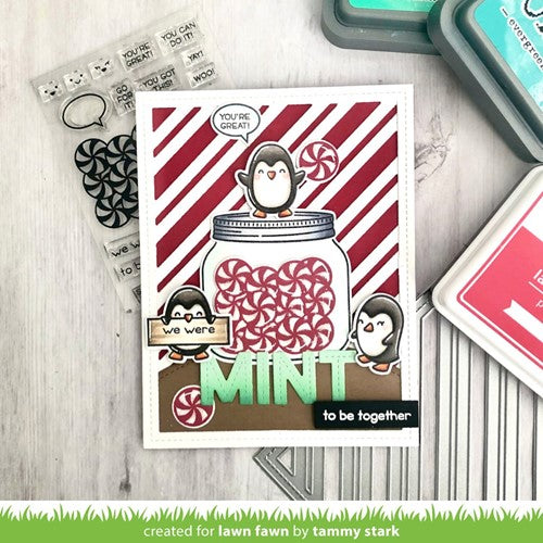 Simon Says Stamp! Lawn Fawn SET PENGUIN PARTY Clear Stamps and Dies lfpp